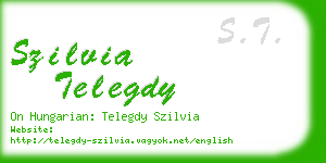 szilvia telegdy business card